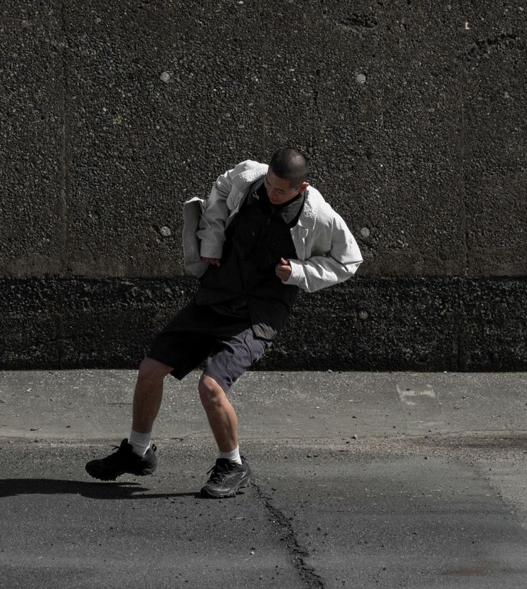 CS60 Overshirt in Stone Beige.